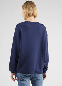 FRANSA<BR>
Corea Sweatshirt<BR>
Navy<BR>