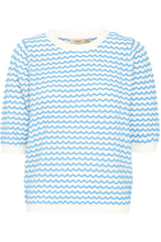 Load image into Gallery viewer, FRANSA&lt;BR&gt;
Luma Stripe Knit&lt;BR&gt;
Azure&lt;BR&gt;
