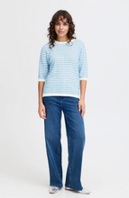 Load image into Gallery viewer, FRANSA&lt;BR&gt;
Luma Stripe Knit&lt;BR&gt;
Azure&lt;BR&gt;
