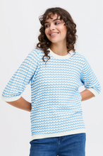 Load image into Gallery viewer, FRANSA&lt;BR&gt;
Luma Stripe Knit&lt;BR&gt;
Azure&lt;BR&gt;
