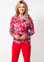 Load image into Gallery viewer, AVALON&lt;BR&gt;
Floral Mesh Top&lt;BR&gt;
Coral&lt;BR&gt;
