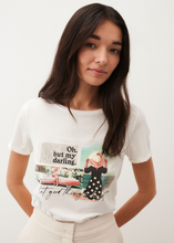 Load image into Gallery viewer, MORE AND MORE&lt;BR&gt;
T -Shirt with Print &lt;BR&gt;
White&lt;BR&gt;
