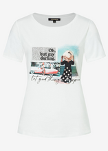 Load image into Gallery viewer, MORE AND MORE&lt;BR&gt;
T -Shirt with Print &lt;BR&gt;
White&lt;BR&gt;
