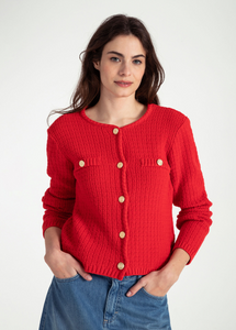 MORE AND MORE<BR>
Cardigan<BR>
Red<BR>