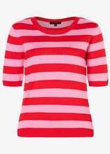 Load image into Gallery viewer, MORE AND MORE&lt;BR&gt;
Stripe Jumper&lt;BR&gt;
Red/Pink&lt;BR&gt;
