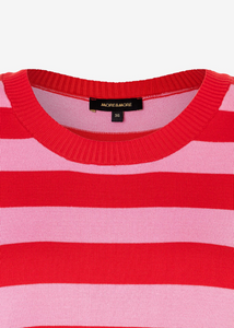 MORE AND MORE<BR>
Stripe Jumper<BR>
Red/Pink<BR>