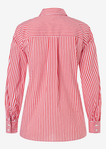 MORE AND MORE<BR>
Stripe Shirt<BR>
Red/White<BR>