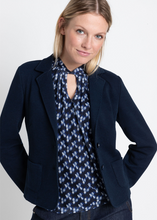 Load image into Gallery viewer, MORE AND MORE&lt;BR&gt;
Jersey Blazer&lt;BR&gt;
Navy&lt;BR&gt;
