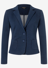 Load image into Gallery viewer, MORE AND MORE&lt;BR&gt;
Jersey Blazer&lt;BR&gt;
Navy&lt;BR&gt;
