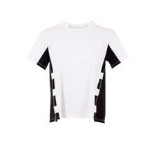 Load image into Gallery viewer, PERUZZI&lt;BR&gt;
Zip Trim Top&lt;BR&gt;
Black/White&lt;BR&gt;
