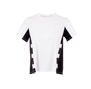 PERUZZI<BR>
Zip Trim Top<BR>
Black/White<BR>