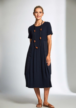 Load image into Gallery viewer, PERUZZI&lt;BR&gt;
Cargo Dress&lt;BR&gt;
Navy&lt;BR&gt;
