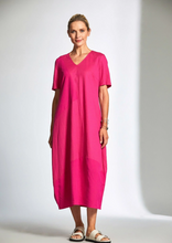 Load image into Gallery viewer, PERUZZI&lt;BR&gt;
Two Tone Fabric Dress&lt;BR&gt;
Pink&lt;BR&gt;
