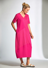 Load image into Gallery viewer, PERUZZI&lt;BR&gt;
Two Tone Fabric Dress&lt;BR&gt;
Pink&lt;BR&gt;
