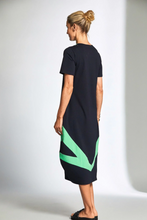 Load image into Gallery viewer, PERUZZI&lt;BR&gt;
Colour Block Contrast Triangle Dress&lt;BR&gt;
Blue/Green&lt;BR&gt;
