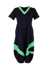 Load image into Gallery viewer, PERUZZI&lt;BR&gt;
Colour Block Contrast Triangle Dress&lt;BR&gt;
Blue/Green&lt;BR&gt;
