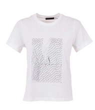 Load image into Gallery viewer, PERUZZI&lt;BR&gt;
Metallic Print Shirt&lt;BR&gt;
White&lt;BR&gt;
