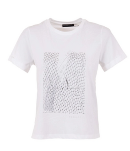 PERUZZI<BR>
Metallic Print Shirt<BR>
White<BR>