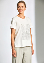 Load image into Gallery viewer, PERUZZI&lt;BR&gt;
Metallic Print Shirt&lt;BR&gt;
White&lt;BR&gt;
