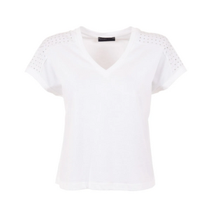 PERUZZI<BR>
Metallic Dot Shirt<BR>
White<BR>