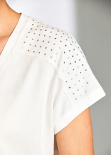 Load image into Gallery viewer, PERUZZI&lt;BR&gt;
Metallic Dot Shirt&lt;BR&gt;
White&lt;BR&gt;
