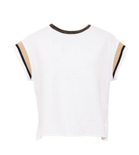 Load image into Gallery viewer, PERUZZI&lt;BR&gt;
Metallic Contrast Top&lt;BR&gt;
