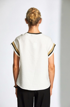 Load image into Gallery viewer, PERUZZI&lt;BR&gt;
Metallic Contrast Top&lt;BR&gt;
