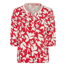 Load image into Gallery viewer, OLSEN&lt;BR&gt;
Print Top&lt;BR&gt;
Red&lt;BR&gt;
