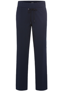 OLSEN<BR>
Ink Blue Lisa High Waist Trousers<BR>
Navy<BR>