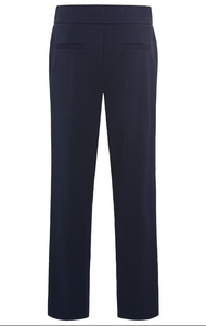 OLSEN<BR>
Ink Blue Lisa High Waist Trousers<BR>
Navy<BR>