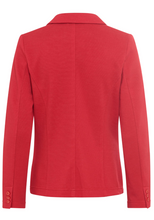 Load image into Gallery viewer, OLSEN&lt;BR&gt;
Pique Blazer&lt;BR&gt;
Red&lt;BR&gt;
