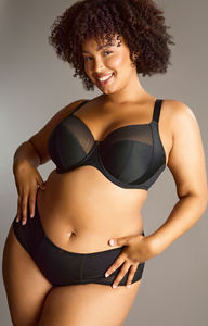 PANACHE<BR>
Sculptresse Bliss Full Cup Bra<BR>
Hazel, Black<BR>