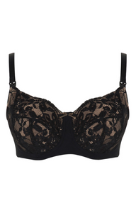 PANACHE<BR>
Ada Non Wired Nursing Maternity Bra<BR>
Black<BR>