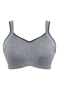 PANACHE<BR>
Sculptresse Activate Wired Sports Bra<BR>
Charcoal, Black<BR>