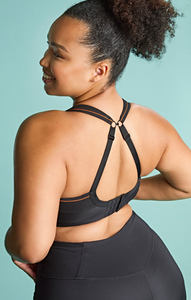 PANACHE<BR>
Sculptresse Activate Wired Sports Bra<BR>
Charcoal, Black<BR>