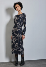 Load image into Gallery viewer, STREET ONE&lt;BR&gt;
Mesh Dress&lt;BR&gt;
Navy Tint&lt;BR&gt;
