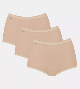 TRIUMPH<BR>
Sloggi Max Knickers Basic+<BR>
White, Skin<BR>