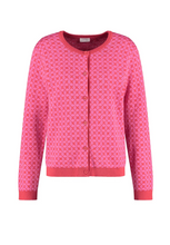 Load image into Gallery viewer, GERRY WEBER&lt;BR&gt;
Geometric Floral Patterns Knit Cardigan&lt;BR&gt;
