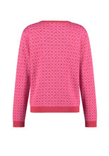 Load image into Gallery viewer, GERRY WEBER&lt;BR&gt;
Geometric Floral Patterns Knit Cardigan&lt;BR&gt;
