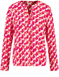 GERRY WEBER<BR>
Flowing Long Sleeve Blouse<BR>
Pink/Orange<BR>