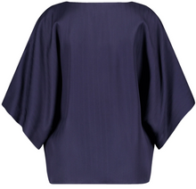 Load image into Gallery viewer, TAIFUN&lt;BR&gt;
Blouse 1/2 Sleeves&lt;BR&gt;
Navy&lt;BR&gt;
