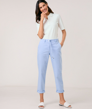 Load image into Gallery viewer, GERRY WEBER&lt;BR&gt;
7/8 Length Kessy Trousers&lt;BR&gt;
Blue, White&lt;BR&gt;
