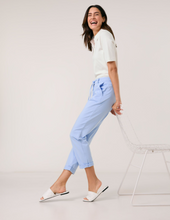 Load image into Gallery viewer, GERRY WEBER&lt;BR&gt;
7/8 Length Kessy Trousers&lt;BR&gt;
Blue, White&lt;BR&gt;
