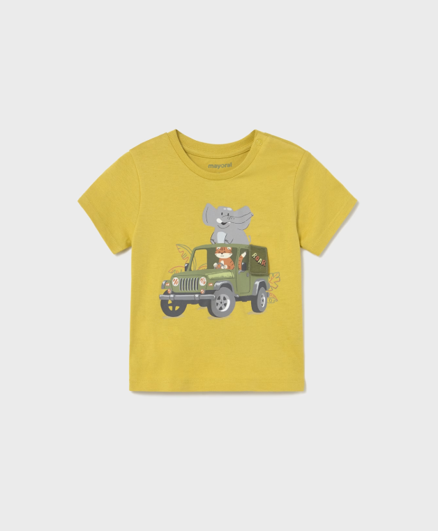 MAYORAL<BR>
Baby Safari T-Shirt<BR>
Gold<BR>