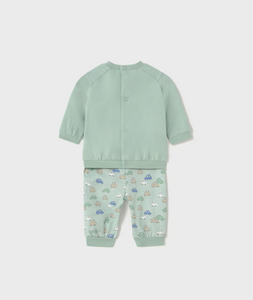 MAYORAL<BR>
Newborn 4 Piece Set<BR>
Jade<BR>