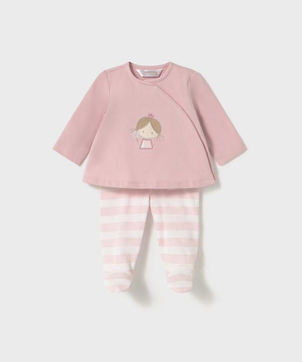 MAYORAL<BR>
Baby Girl 2 Piece Set<BR>
Rose<BR>