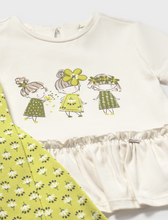 Load image into Gallery viewer, MAYORAL&lt;BR&gt;
Baby Girl Floral Print Legging Set&lt;BR&gt;
Pistachio&lt;BR&gt;
