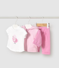 Load image into Gallery viewer, MAYORAL&lt;BR&gt;
Newborn Tracksuit with T-shirt&lt;BR&gt;
Bubblegum&lt;BR&gt;
