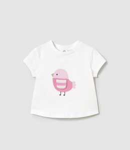 MAYORAL<BR>
Newborn Tracksuit with T-shirt<BR>
Bubblegum<BR>