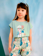 Load image into Gallery viewer, MAYORAL&lt;BR&gt;
Girl T-Shirt with Printed Headbands&lt;BR&gt;
Jade&lt;BR&gt;
